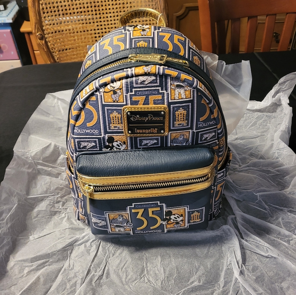 Exclusive2024 Disney Parks Hollywood Studios 35th Anniversary Loungefly Backpack